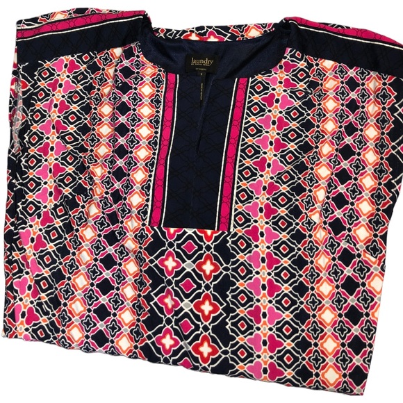 Laundry by Shelli Segal Sheath Multi Color Geometric Dress - S - Picture 8 of 11